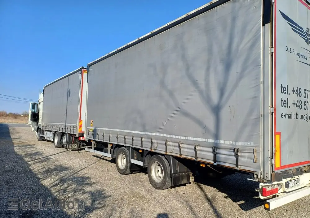 DAF XF 480 SUPER SPACE CAB / ZESTAW TANDEM PRZEJAZDOWY 120m3 