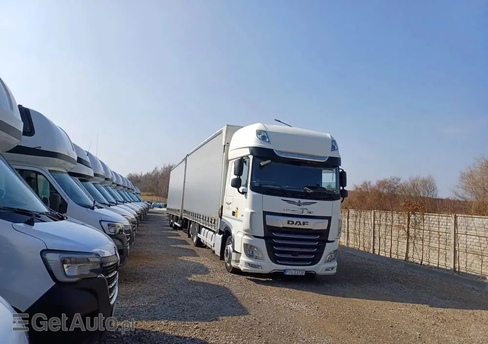 DAF XF 480 SUPER SPACE CAB / ZESTAW TANDEM PRZEJAZDOWY 120m3 