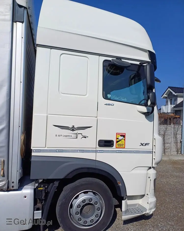 DAF XF 480 SUPER SPACE CAB / ZESTAW TANDEM PRZEJAZDOWY 120m3 