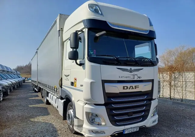 DAF XF 480 SUPER SPACE CAB / ZESTAW TANDEM PRZEJAZDOWY 120m3 