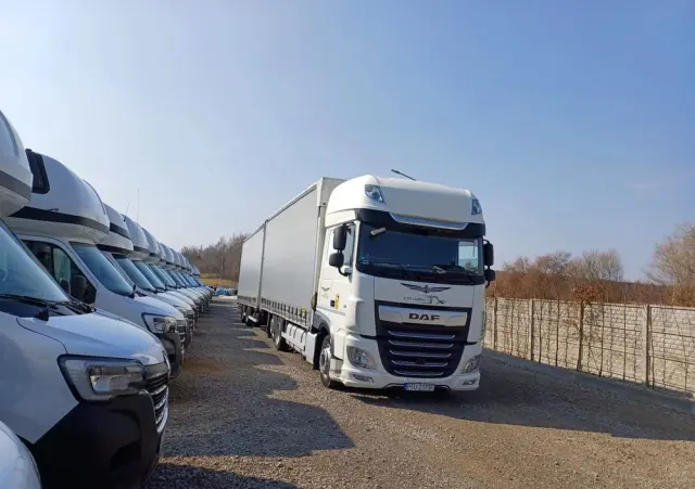 DAF XF 480 SUPER SPACE CAB / ZESTAW TANDEM PRZEJAZDOWY 120m3 