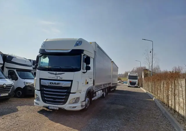 DAF XF 480 SUPER SPACE CAB / ZESTAW TANDEM PRZEJAZDOWY 120m3 