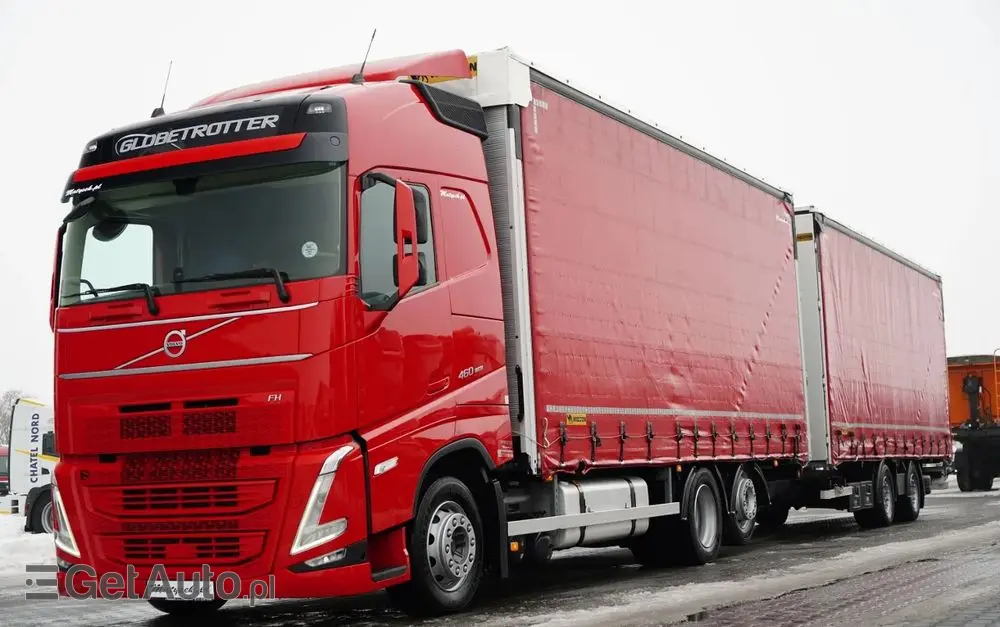 DAF FH 460 / ZESTAW TANDEM / 120 M3 / PRZEJAZDOWY / I-SAVE / KLIMATYZACJA POSTOJOWA / OŚ PODNOSZONA / OŚ SKRĘTNA / PLANDEKA ZBROJONA 