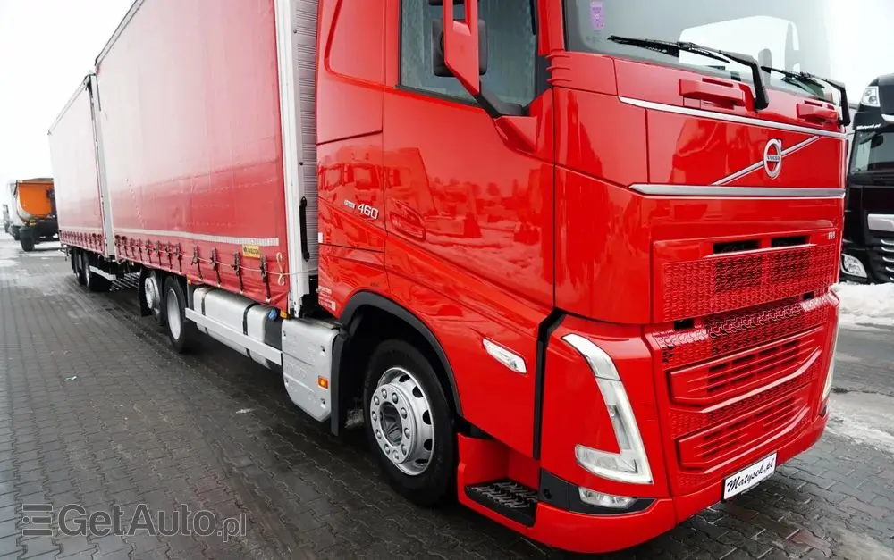 DAF FH 460 / ZESTAW TANDEM / 120 M3 / PRZEJAZDOWY / I-SAVE / KLIMATYZACJA POSTOJOWA / OŚ PODNOSZONA / OŚ SKRĘTNA / PLANDEKA ZBROJONA 