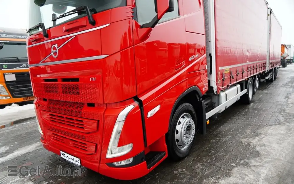 DAF FH 460 / ZESTAW TANDEM / 120 M3 / PRZEJAZDOWY / I-SAVE / KLIMATYZACJA POSTOJOWA / OŚ PODNOSZONA / OŚ SKRĘTNA / PLANDEKA ZBROJONA 