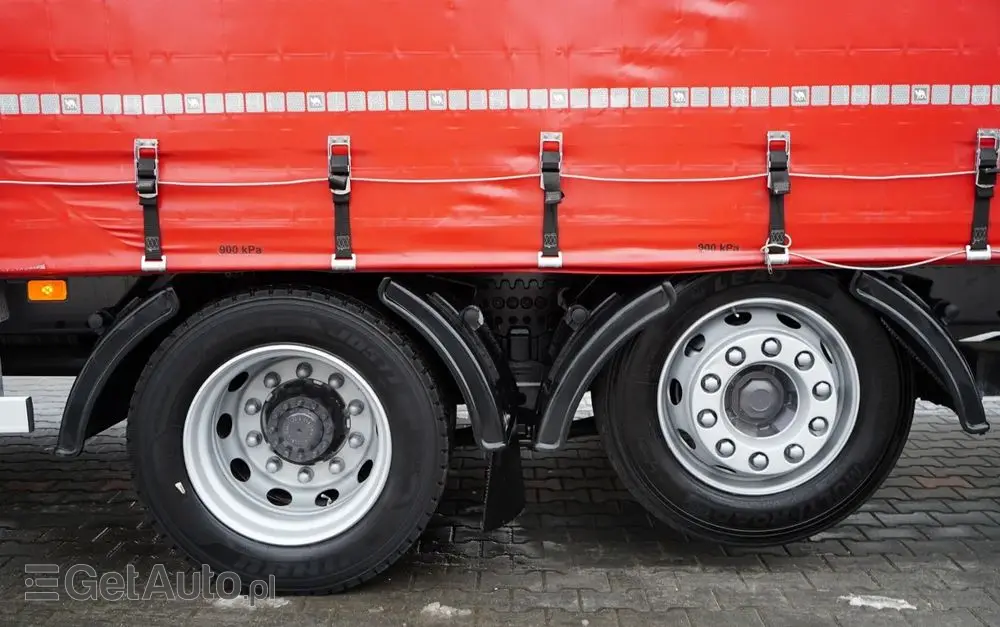 DAF FH 460 / ZESTAW TANDEM / 120 M3 / PRZEJAZDOWY / I-SAVE / KLIMATYZACJA POSTOJOWA / OŚ PODNOSZONA / OŚ SKRĘTNA / PLANDEKA ZBROJONA 