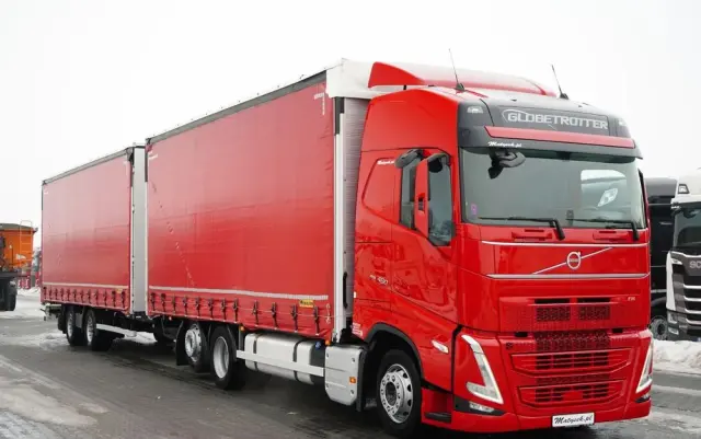 DAF FH 460 / ZESTAW TANDEM / 120 M3 / PRZEJAZDOWY / I-SAVE / KLIMATYZACJA POSTOJOWA / OŚ PODNOSZONA / OŚ SKRĘTNA / PLANDEKA ZBROJONA 