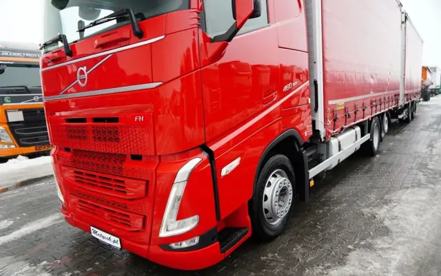 DAF FH 460 / ZESTAW TANDEM / 120 M3 / PRZEJAZDOWY / I-SAVE / KLIMATYZACJA POSTOJOWA / OŚ PODNOSZONA / OŚ SKRĘTNA / PLANDEKA ZBROJONA 