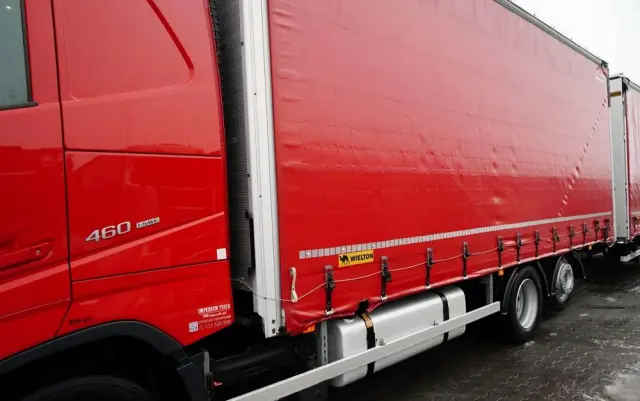 DAF FH 460 / ZESTAW TANDEM / 120 M3 / PRZEJAZDOWY / I-SAVE / KLIMATYZACJA POSTOJOWA / OŚ PODNOSZONA / OŚ SKRĘTNA / PLANDEKA ZBROJONA 