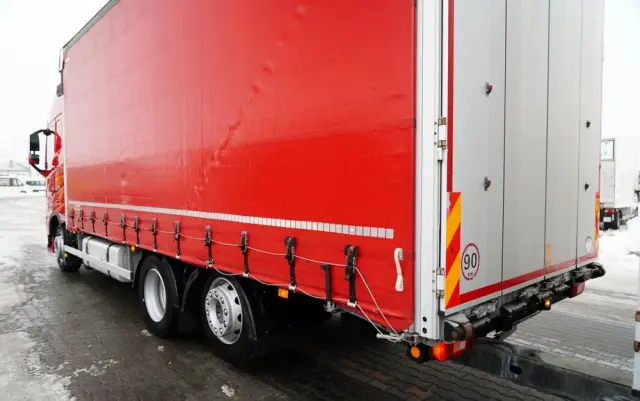 DAF FH 460 / ZESTAW TANDEM / 120 M3 / PRZEJAZDOWY / I-SAVE / KLIMATYZACJA POSTOJOWA / OŚ PODNOSZONA / OŚ SKRĘTNA / PLANDEKA ZBROJONA 