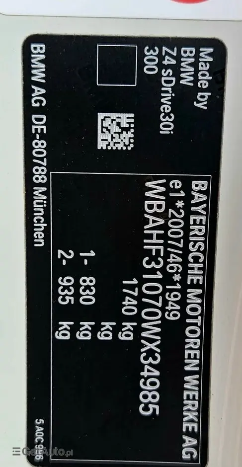 BMW Z4 30i sDrive M Sport sport