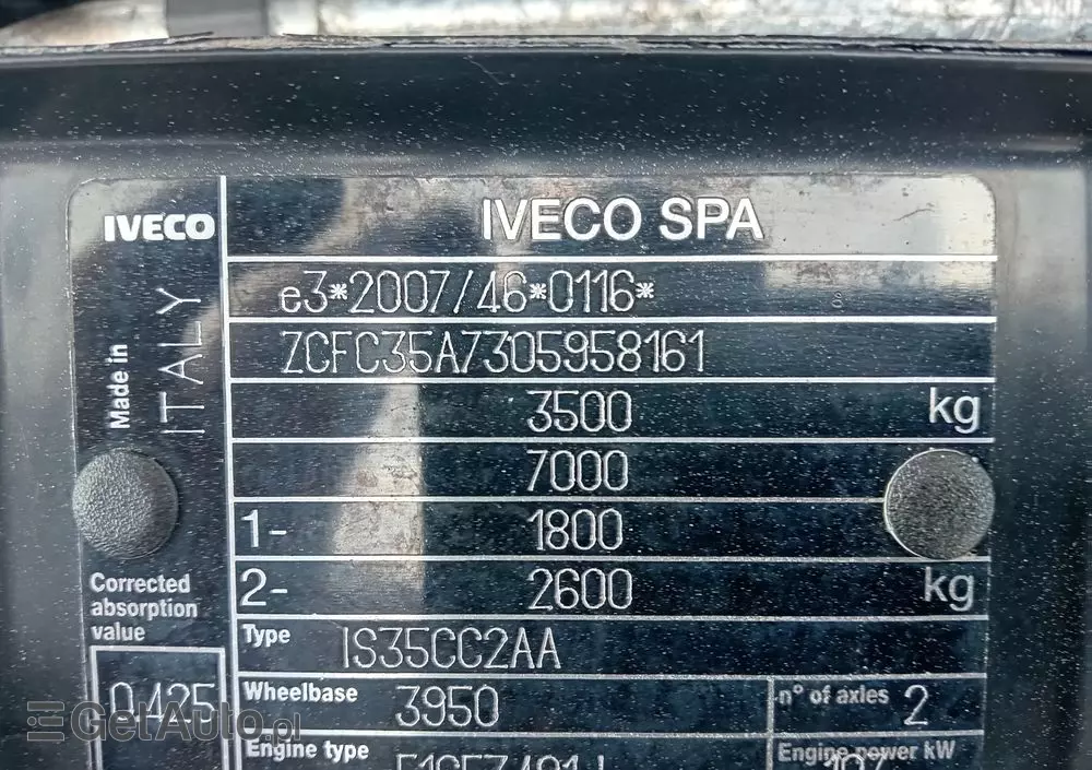 IVECO 35C15 Bliźniak 