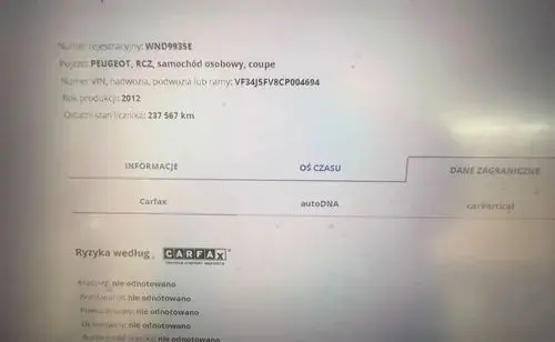 PEUGEOT RCZ 