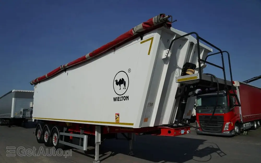 WIELTON WYWROTKA 55 M3 / ALUMINIOWA / OŚ PODNOSZONA / OSIE SAF / ALUFELGI 