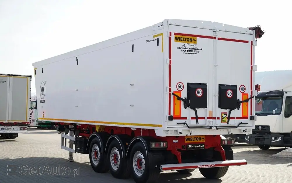 WIELTON WYWROTKA 55 M3 / ALUMINIOWA / OŚ PODNOSZONA / OSIE SAF / ALUFELGI 