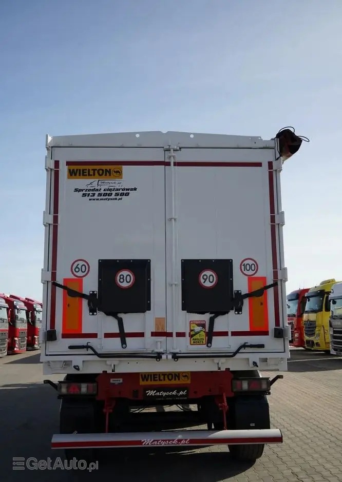 WIELTON WYWROTKA 55 M3 / ALUMINIOWA / OŚ PODNOSZONA / OSIE SAF / ALUFELGI 