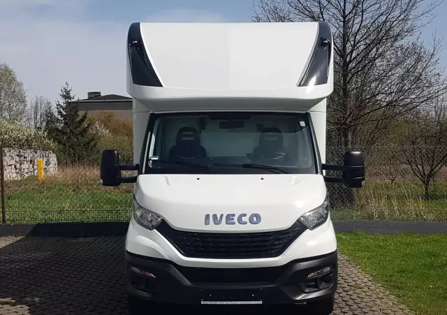 IVECO DAILY KONTENER NISKOPODŁOGOWY 4,43x2,23x2,42 SKLEP KAMPER FOODTRUCK BAR KLIMA KONIOWÓZ 