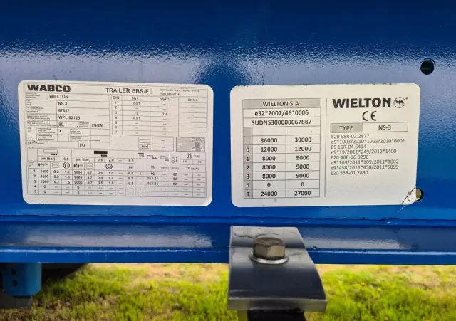 WIELTON NS-3F KONTENER OŚ PODNOSZONA 2018R 