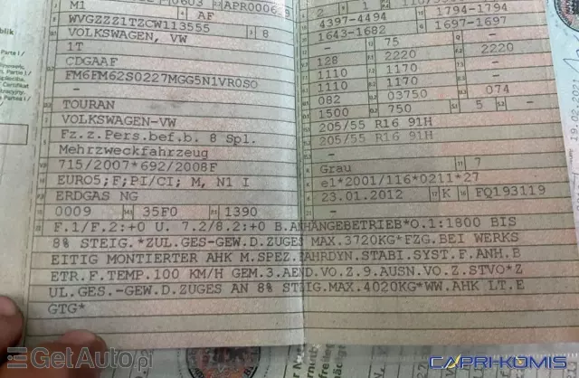 VOLKSWAGEN Touran 1.4 TSI (140 KM)