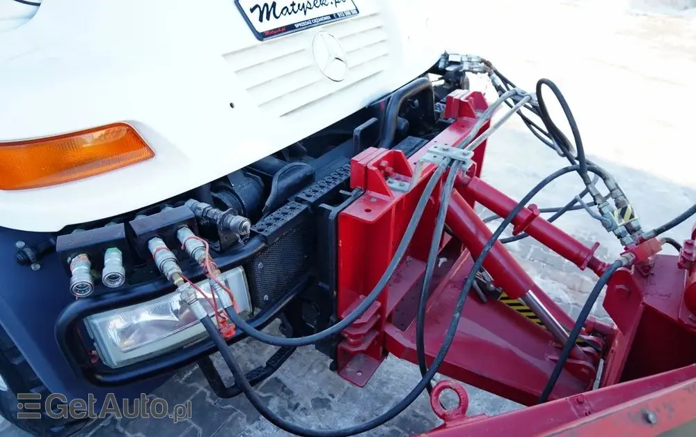 MERCEDES-BENZ UNIMOG  U300 / 4X4 / WYWROTKA 3 STRONNA / PŁUG / KOMUNALNY / HYDROZŁĄCZA / EPS + SPRZĘGŁO 