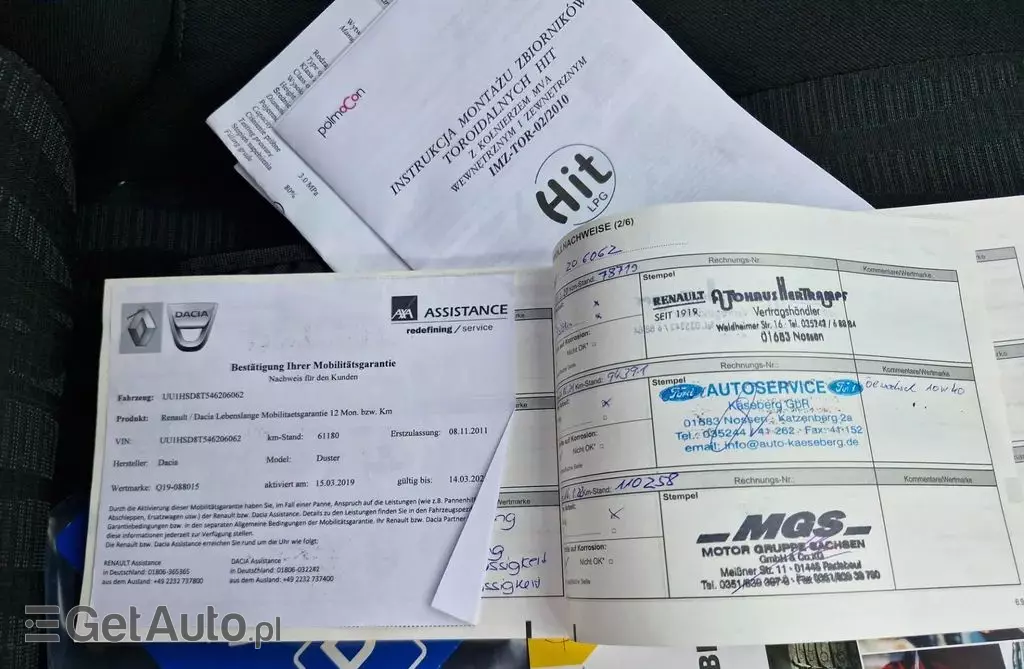 DACIA Duster 1.6 (105/102 KM) 4x2 LPG