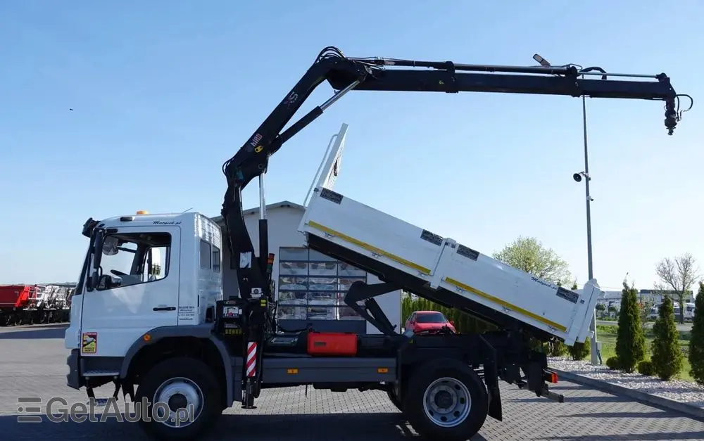 MERCEDES-BENZ ATEGO 16.24 / 4X4 / WYWROTKA + HDS HIAB 111 BS-2  / PILOT /  ROTATOR /MANUAL 