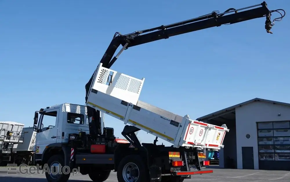 MERCEDES-BENZ ATEGO 16.24 / 4X4 / WYWROTKA + HDS HIAB 111 BS-2  / PILOT /  ROTATOR /MANUAL 