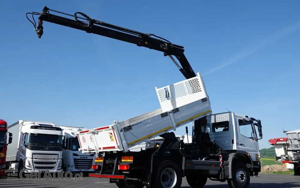 MERCEDES-BENZ ATEGO 16.24 / 4X4 / WYWROTKA + HDS HIAB 111 BS-2  / PILOT /  ROTATOR /MANUAL 