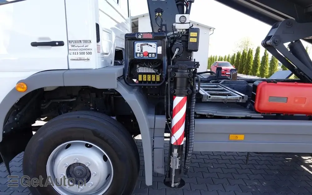 MERCEDES-BENZ ATEGO 16.24 / 4X4 / WYWROTKA + HDS HIAB 111 BS-2  / PILOT /  ROTATOR /MANUAL 