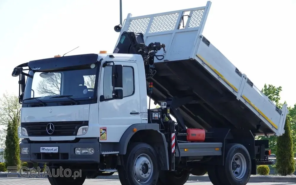 MERCEDES-BENZ ATEGO 16.24 / 4X4 / WYWROTKA + HDS HIAB 111 BS-2  / PILOT /  ROTATOR /MANUAL 
