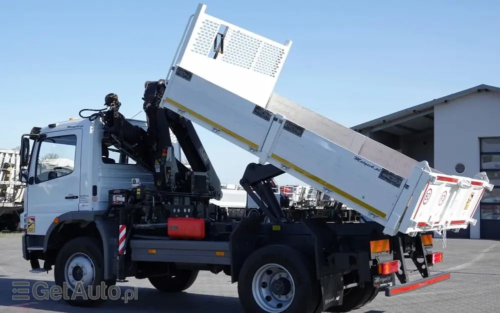 MERCEDES-BENZ ATEGO 16.24 / 4X4 / WYWROTKA + HDS HIAB 111 BS-2  / PILOT /  ROTATOR /MANUAL 