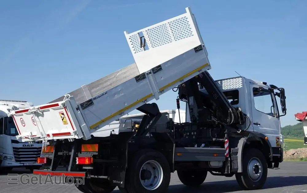 MERCEDES-BENZ ATEGO 16.24 / 4X4 / WYWROTKA + HDS HIAB 111 BS-2  / PILOT /  ROTATOR /MANUAL 