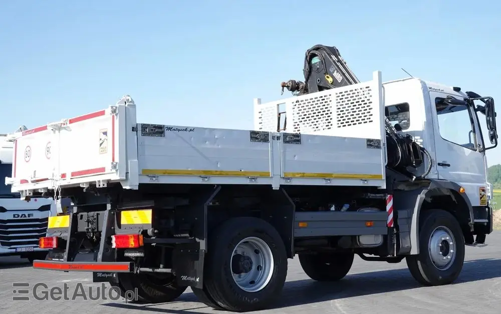 MERCEDES-BENZ ATEGO 16.24 / 4X4 / WYWROTKA + HDS HIAB 111 BS-2  / PILOT /  ROTATOR /MANUAL 