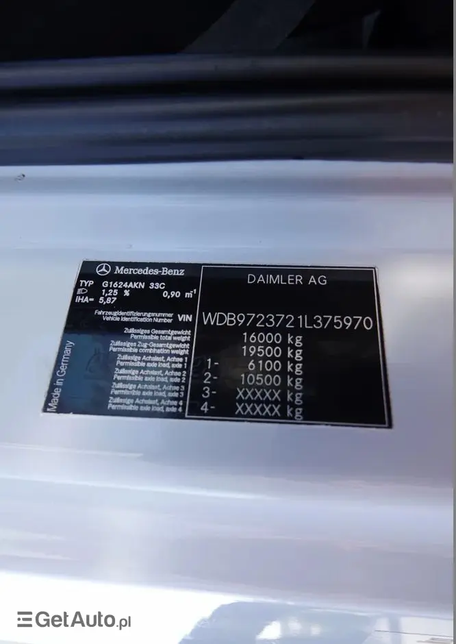 MERCEDES-BENZ ATEGO 16.24 / 4X4 / WYWROTKA + HDS HIAB 111 BS-2  / PILOT /  ROTATOR /MANUAL 