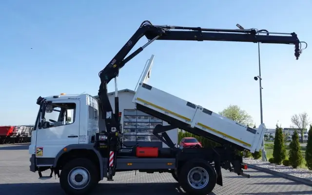 MERCEDES-BENZ ATEGO 16.24 / 4X4 / WYWROTKA + HDS HIAB 111 BS-2  / PILOT /  ROTATOR /MANUAL 