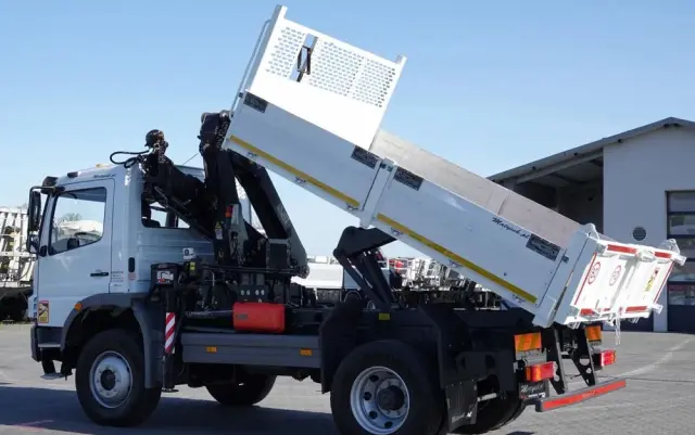 MERCEDES-BENZ ATEGO 16.24 / 4X4 / WYWROTKA + HDS HIAB 111 BS-2  / PILOT /  ROTATOR /MANUAL 