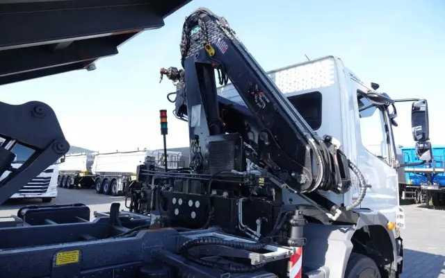 MERCEDES-BENZ ATEGO 16.24 / 4X4 / WYWROTKA + HDS HIAB 111 BS-2  / PILOT /  ROTATOR /MANUAL 