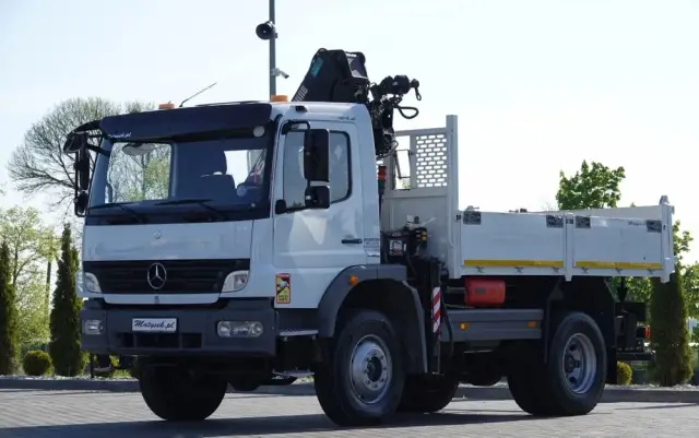 MERCEDES-BENZ ATEGO 16.24 / 4X4 / WYWROTKA + HDS HIAB 111 BS-2  / PILOT /  ROTATOR /MANUAL 