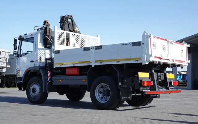 MERCEDES-BENZ ATEGO 16.24 / 4X4 / WYWROTKA + HDS HIAB 111 BS-2  / PILOT /  ROTATOR /MANUAL 