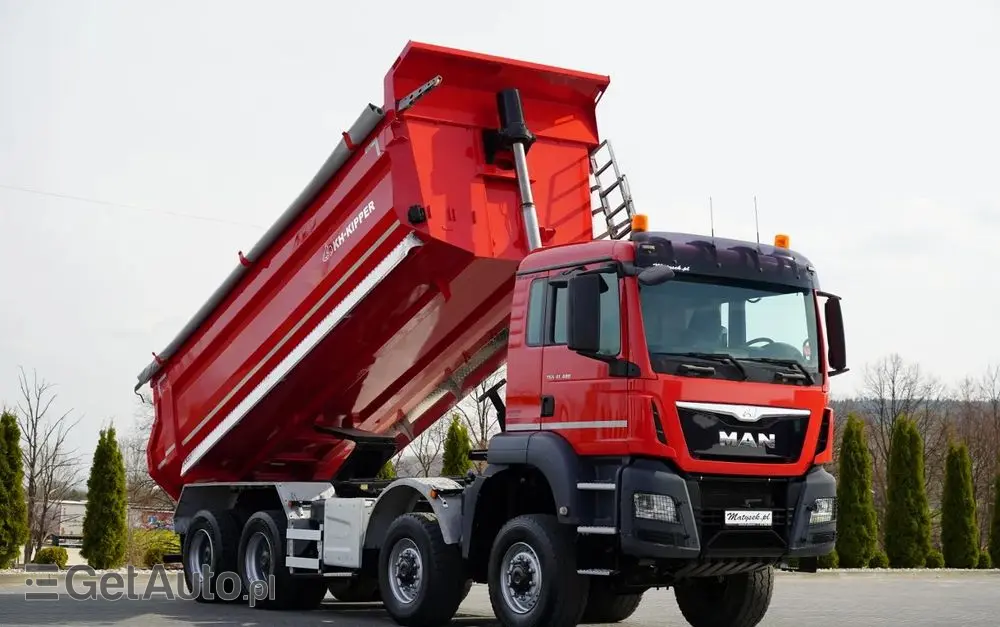 MAN TGS 41.480 / 8X8 / WYWROTKA TYLNOZSYPOWA / KH KIPPER / AUTOMAT / EURO 6 