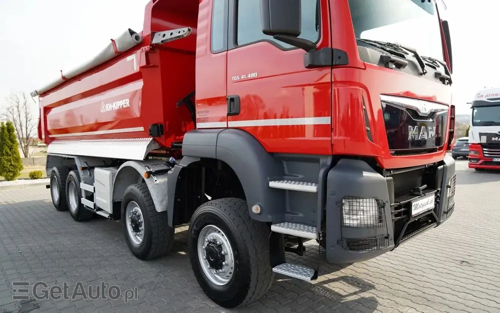 MAN TGS 41.480 / 8X8 / WYWROTKA TYLNOZSYPOWA / KH KIPPER / AUTOMAT / EURO 6 