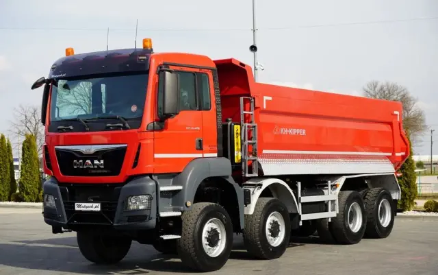 MAN TGS 41.480 / 8X8 / WYWROTKA TYLNOZSYPOWA / KH KIPPER / AUTOMAT / EURO 6 