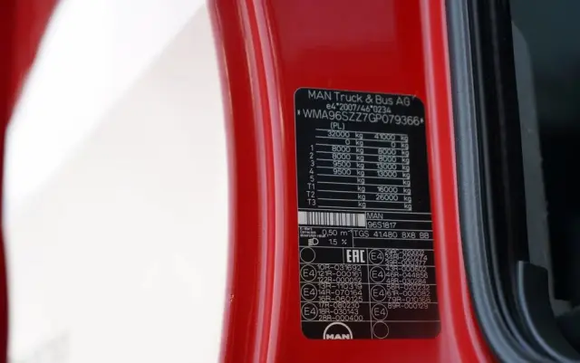 MAN TGS 41.480 / 8X8 / WYWROTKA TYLNOZSYPOWA / KH KIPPER / AUTOMAT / EURO 6 