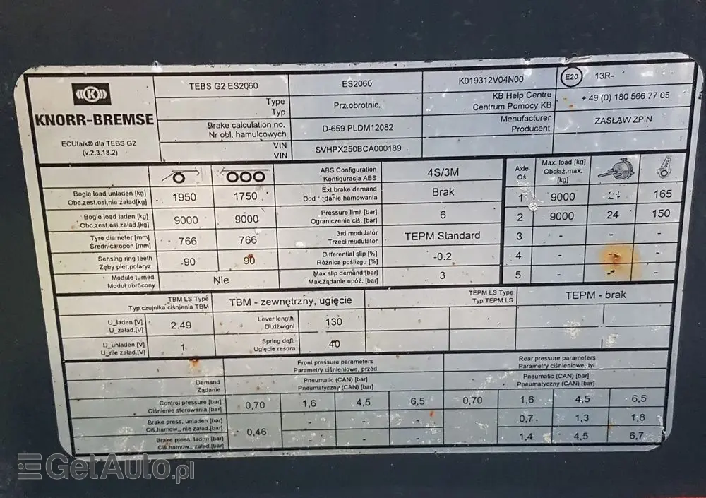 ZASLAW D-659 DO KONTENERÓW HAKOWCA POD KONTENERY 2 OSIE BLIŹNIAKI RESORY MEILLER 