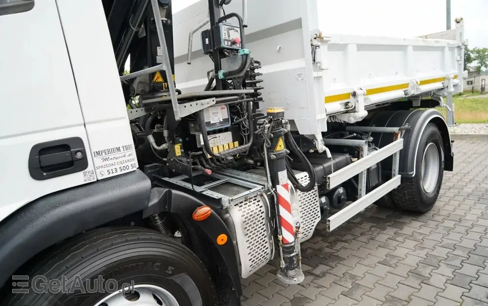 IVECO EUROCARGO 190EL32  / Wywrotka + HDS / HYDROBURTA / BORDMATIC / 3 STRONNY KIPPER - 3.5 M / EURO 6 