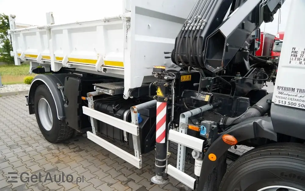 IVECO EUROCARGO 190EL32  / Wywrotka + HDS / HYDROBURTA / BORDMATIC / 3 STRONNY KIPPER - 3.5 M / EURO 6 