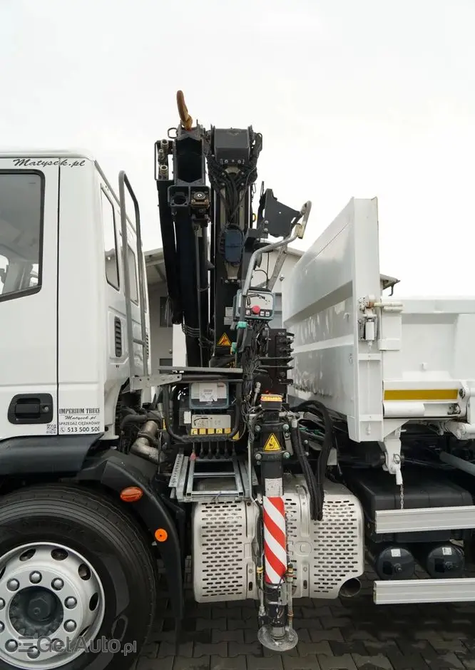 IVECO EUROCARGO 190EL32  / Wywrotka + HDS / HYDROBURTA / BORDMATIC / 3 STRONNY KIPPER - 3.5 M / EURO 6 