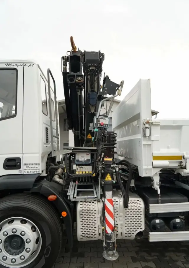 IVECO EUROCARGO 190EL32  / Wywrotka + HDS / HYDROBURTA / BORDMATIC / 3 STRONNY KIPPER - 3.5 M / EURO 6 