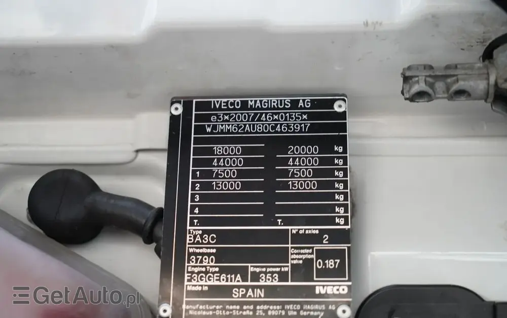 IVECO S-WAY / 480 / RETARDER / KLIMA POSTOJOWA / OPONY 100% 