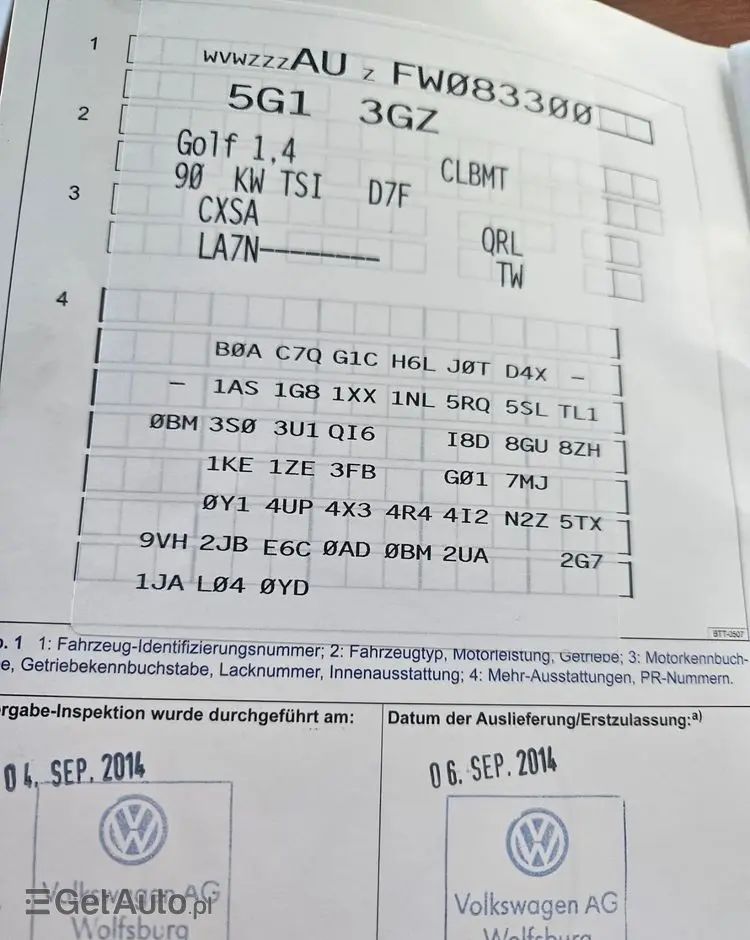 VOLKSWAGEN Golf 1.4 TSI BlueMotion Technology DSG Cup